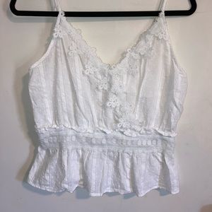 Romantic White lace blouse